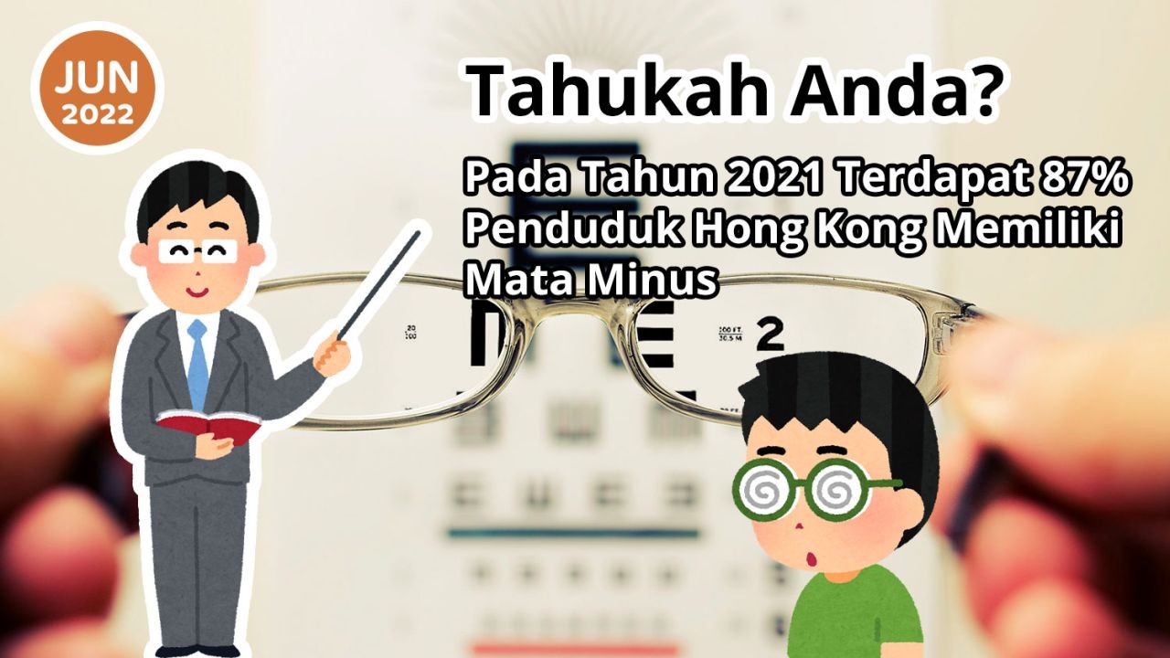 Tahukah Anda? Pada Tahun 2021 Terdapat 87% Penduduk Hong kong Memiliki Mata Minus